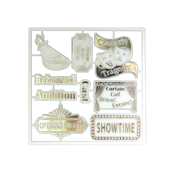 Drama Pack - White/Metallic Silver - 9 pc. pkg.