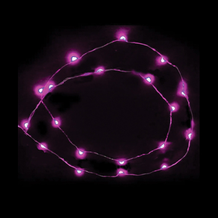 22 LED Fairy Light Strand - Pink