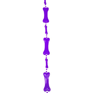 Bone Garland - Purple - 3' pkg.