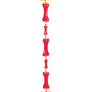 Bone Garland - Red - 3' pkg.