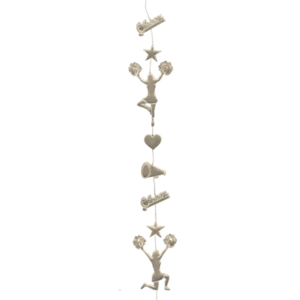 Cheer Garland - Metallic Silver - 9' pkg.