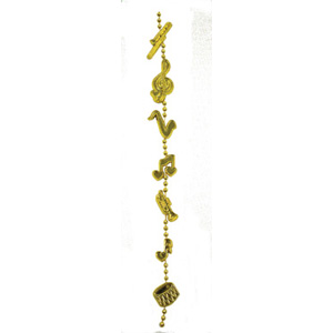 Musical Garland - Metallic Gold - 9' pkg.
