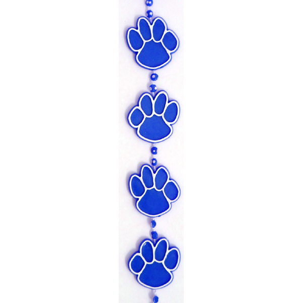 Paw Garland - Royal/White - 9' pkg.