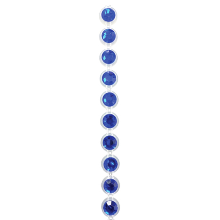 8mm Rhinestone Garland - Royal - 3' pkg.
