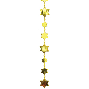 Star Garland - Metallic Gold - 3' pkg.
