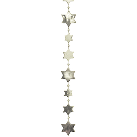 Star Garland - Metallic Silver - 3' pkg.