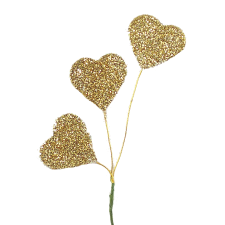 Heart Glitter Spray - Gold - 1 pc. pkg.