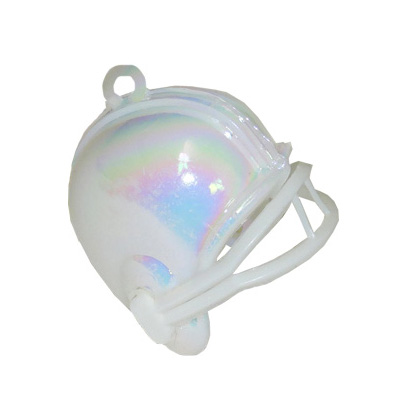 1" Helmet - White Iridescent - 3 pc. pkg.