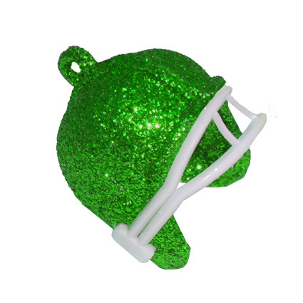 1" Glitter Helmet - Emerald - 12 pc. pkg.