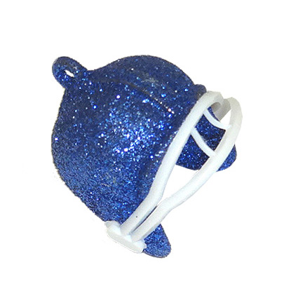 1" Glitter Helmet - Royal - 12 pc. pkg.