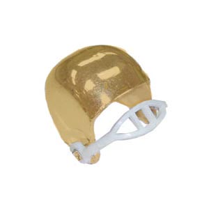 3/4" Mini Helmet- Metallic Gold - 36 pc. pkg.