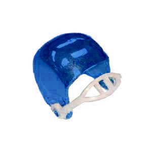 3/4" Mini Helmet- Metallic Royal - 4 pc. pkg.
