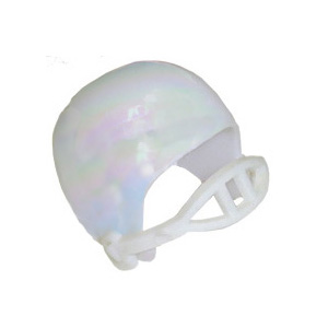 3/4" Mini Helmet- White Iridescent - 4 pc. pkg.