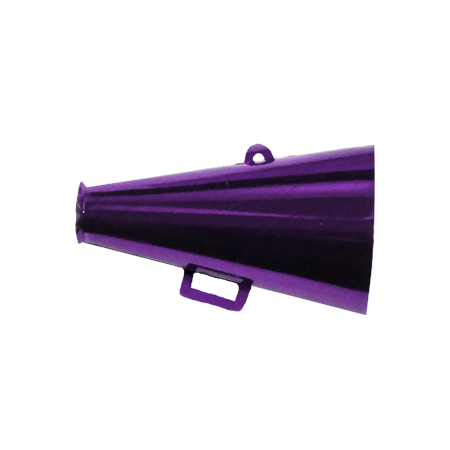 1.5" Megaphone - Metallic Purple - 12 pc. pkg.