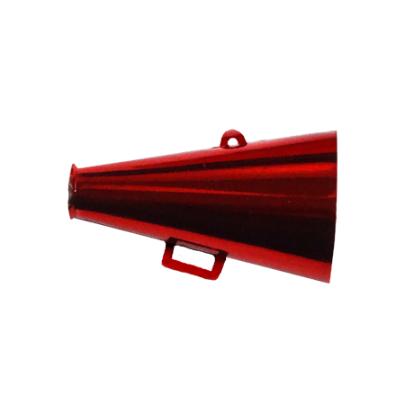 1.5" Megaphone - Metallic Red - 12 pc. pkg.