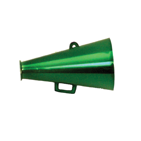 1.5" Megaphone - Metallic Emerald - 12 pc. pkg.