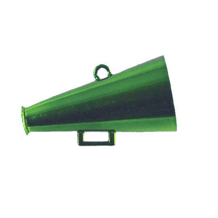 2.5" Megaphone - Metallic Emerald - 12 pc. pkg.