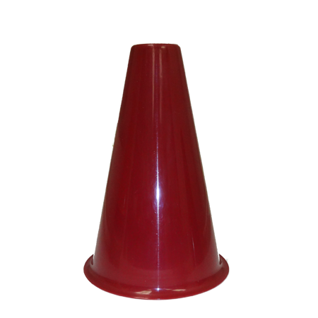 8" Plastic Megaphone - Burgundy