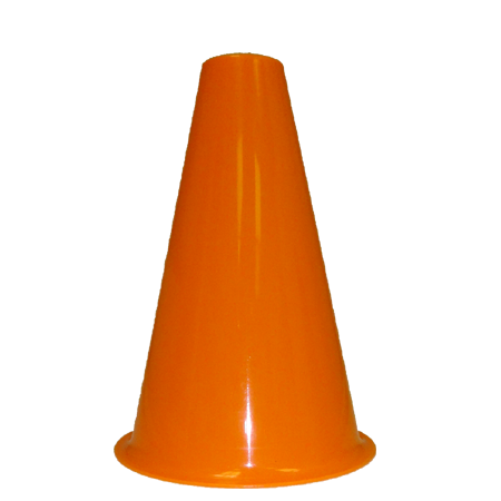 8" Plastic Megaphone - Orange