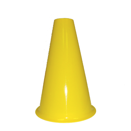 8" Plastic Megaphone -Yellow