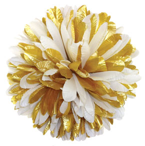 Mum 10"-21-layer White/Gold Lame