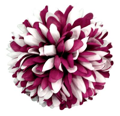 Mum 6.5"-15-layer Burgundy/White