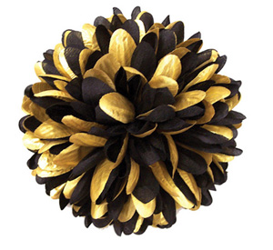 Mum 6.5"-15-layer Black/Gold Lame