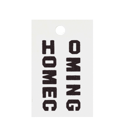 Pegable .5" Glitter Stickers - Mini "HOMECOMING" - Black