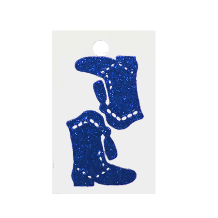 Pegable Drill Boot Glitter Stickers - Royal - 2 pcs. per sheet