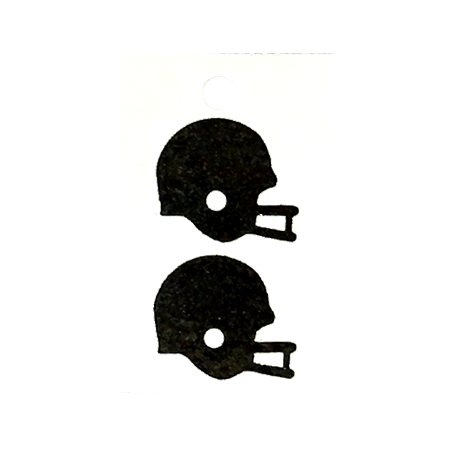 Pegable Helmet Glitter Stickers - Black - 2 pcs. per sheet