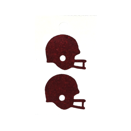Pegable Helmet Glitter Stickers - Burgundy - 2 pcs. per sheet