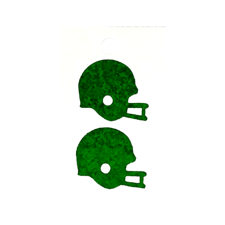 Pegable Helmet Glitter Stickers - Emerald - 2 pcs. per sheet