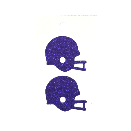 Pegable Helmet Glitter Stickers - Purple - 2 pcs. per sheet