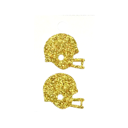 Pegable Helmet Glitter Stickers - Soft Gold - 2 pcs. per sheet