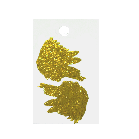 Pegable Indian Glitter Stickers - Soft Gold - 2 pcs. per sheet