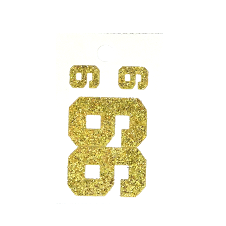 Pegable Glitter Stickers - 6/9 - Soft Gold - 4 pcs. per sheet