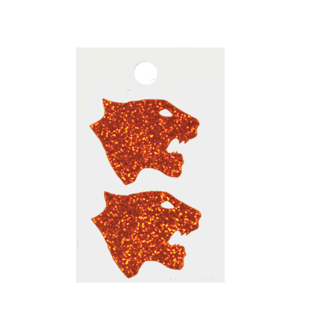 Pegable Panther Glitter Stickers - Orange - 2 pcs. per sheet