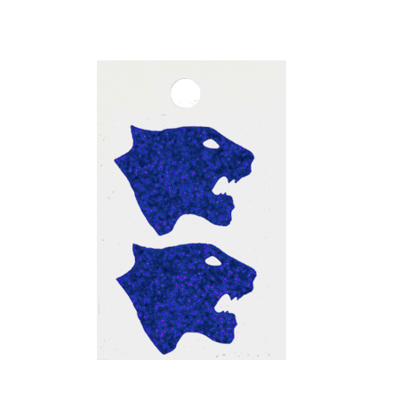 Pegable Panther Glitter Stickers - Purple - 2 pcs. per sheet