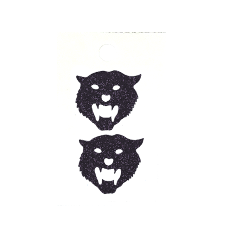Pegable Tiger Glitter Stickers - Black - 2 pcs. per sheet