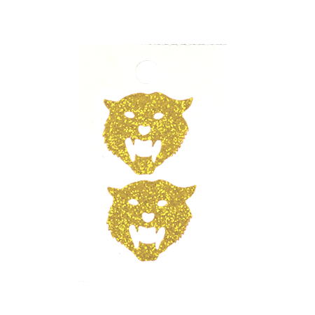 Pegable Tiger Glitter Stickers - Soft Gold - 2 pcs. per sheet