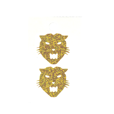 Pegable Wildcat Glitter Stickers - Soft Gold - 2 pcs. per sheet