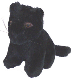 7" Plush Sitting Panther