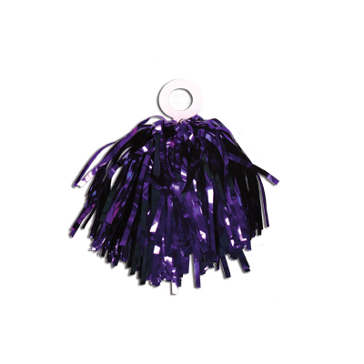 5" Purple Metallic Mini Pom