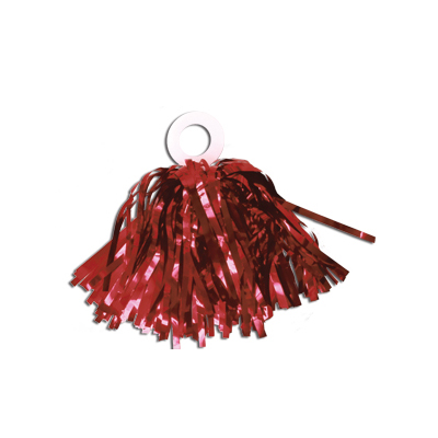 5" Red Metallic Mini Pom