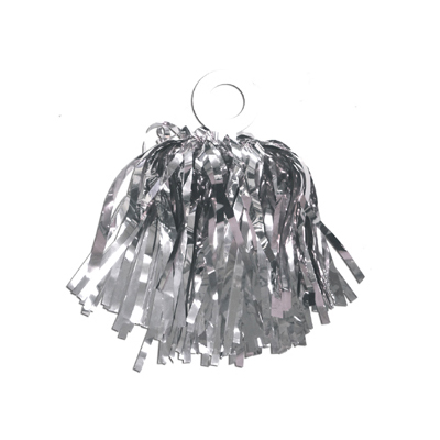 5" Silver Metallic Mini Pom