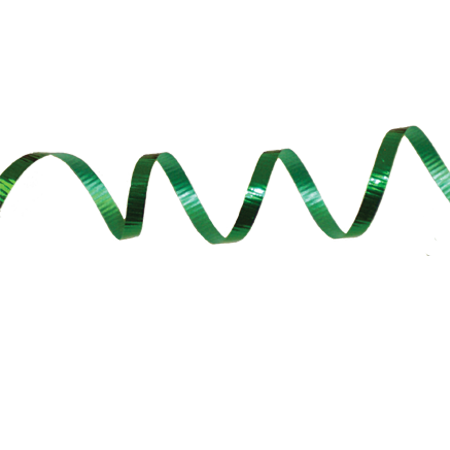 3/16" Crimped Metallic Curling Ribbon - Emerald - 250 yd. roll