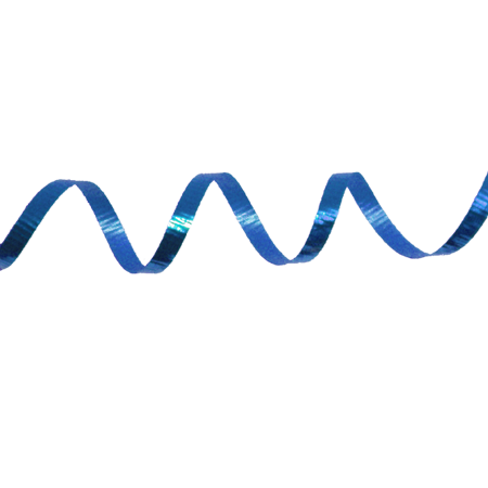 3/16" Crimped Metallic Curling Ribbon - Royal - 250 yd. roll