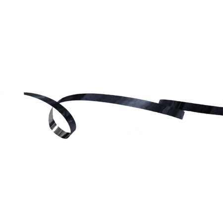 3/16" Metallic Curling Ribbon  - Black - 500 yd. roll