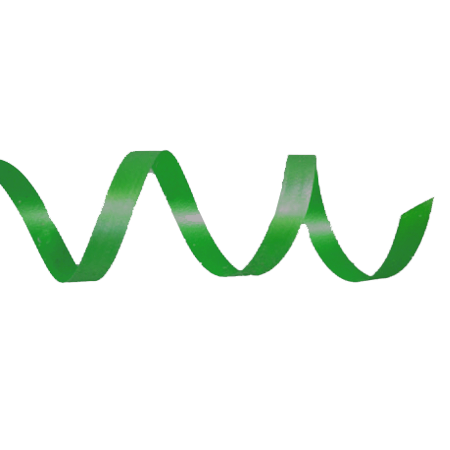 3/16" Satin Curling Ribbon - Emerald - 500 yd. roll