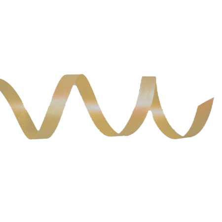 3/16" Satin Curling Ribbon - Gold - 500 yd. roll